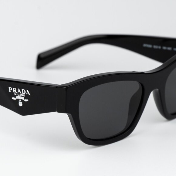 Prada Women Sunglasses Black Square PRB09S 16K08Z NEW AUTHENTIC - Picture 8 of 13